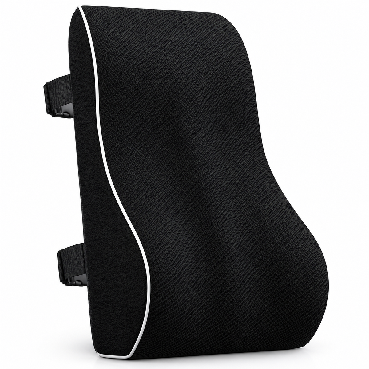 Ergonomic Lumbar Support Cushion for Office Chair – Black Mesh