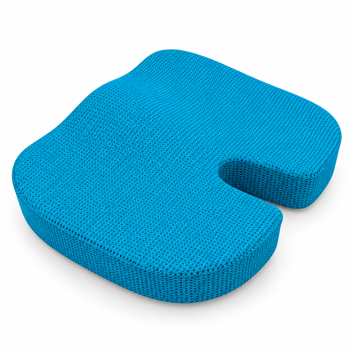 Ergonomic Coccyx Seat Cushion Breathable Turquoise Mesh